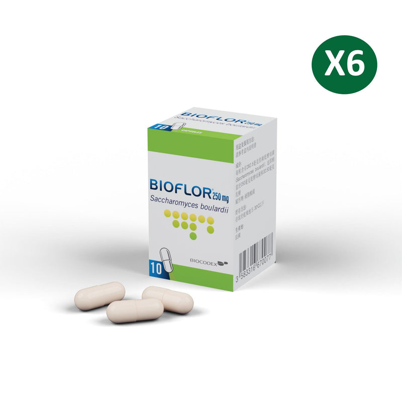 Bioflor 益生菌 250mg 10粒膠囊裝【官方正貨】6盒裝